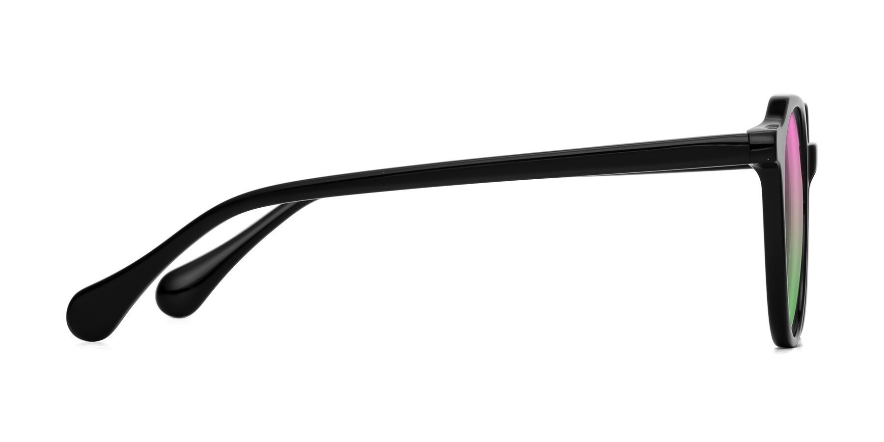 Side of Payper in Black with Pink / Green Gradient Lenses