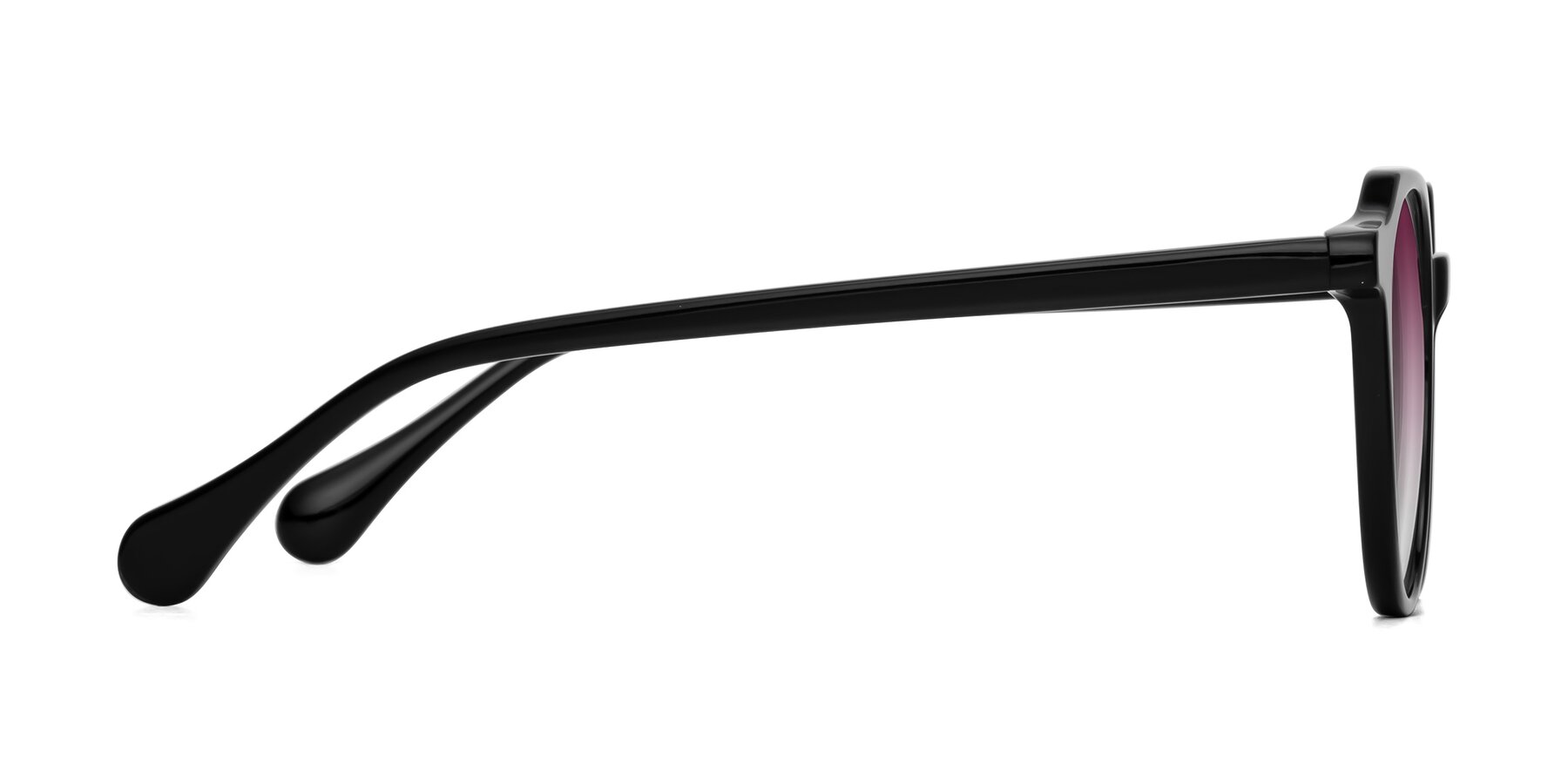 Side of Payper in Black with Wine Gradient Lenses