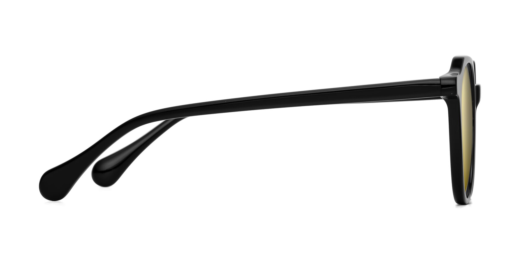 Side of Payper in Black with Gold Mirrored Lenses