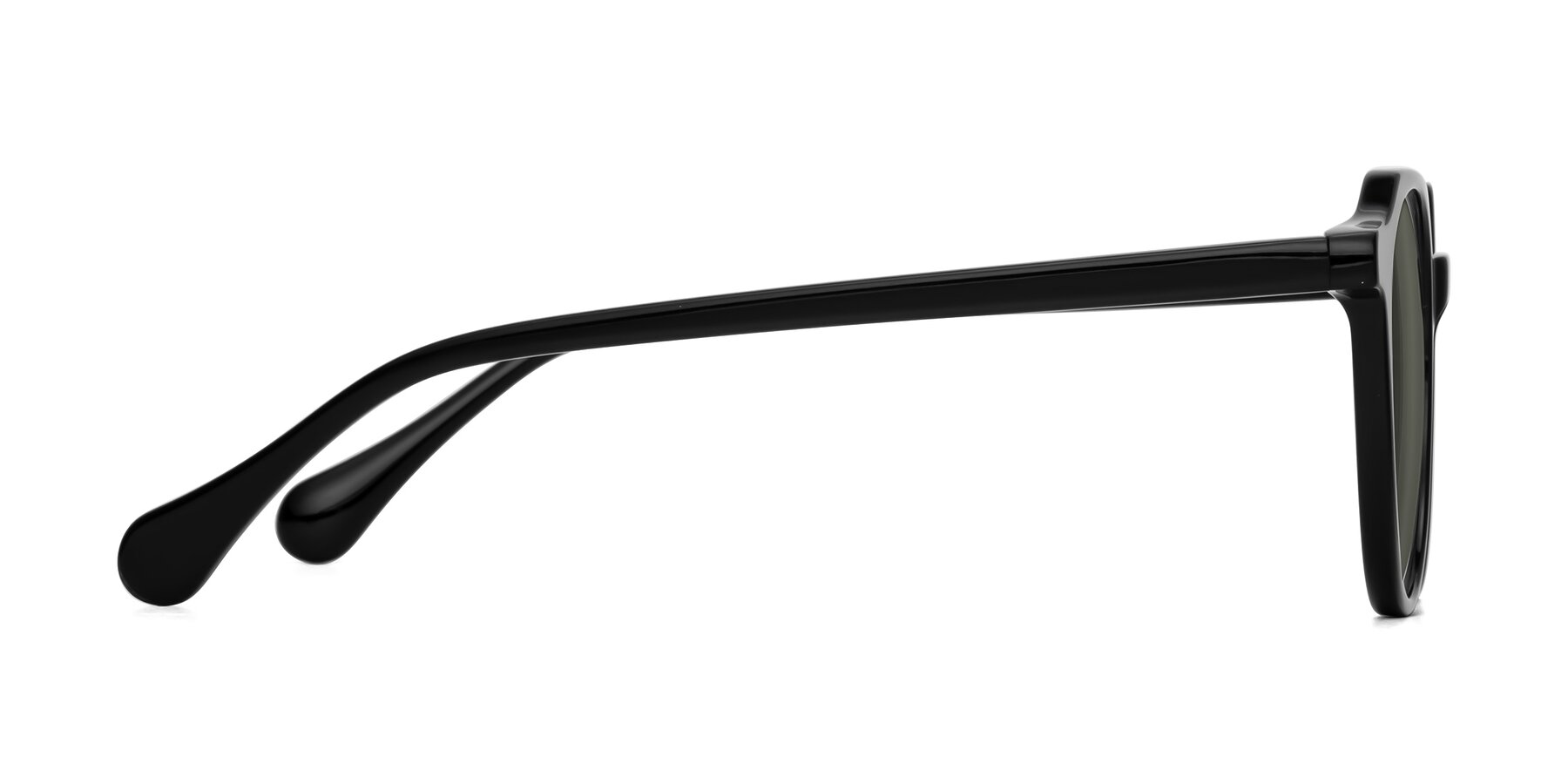 Side of Payper in Black with Gray Polarized Lenses