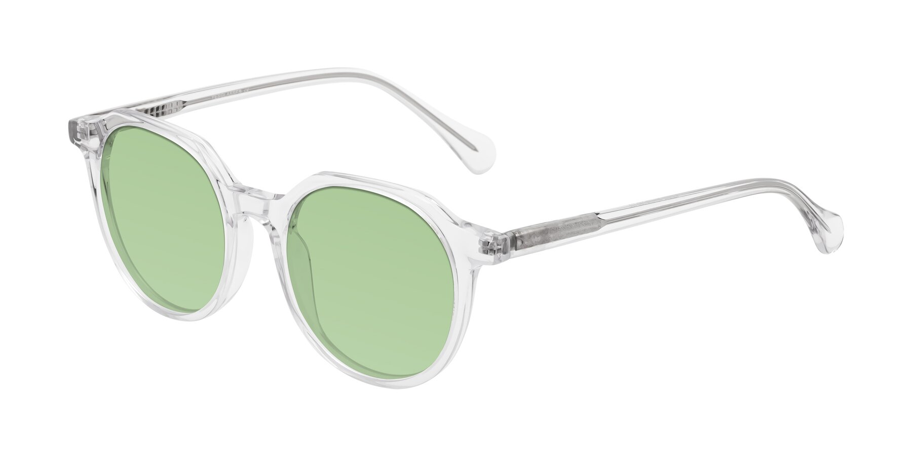 Angle of Payper in Clear with Medium Green Tinted Lenses