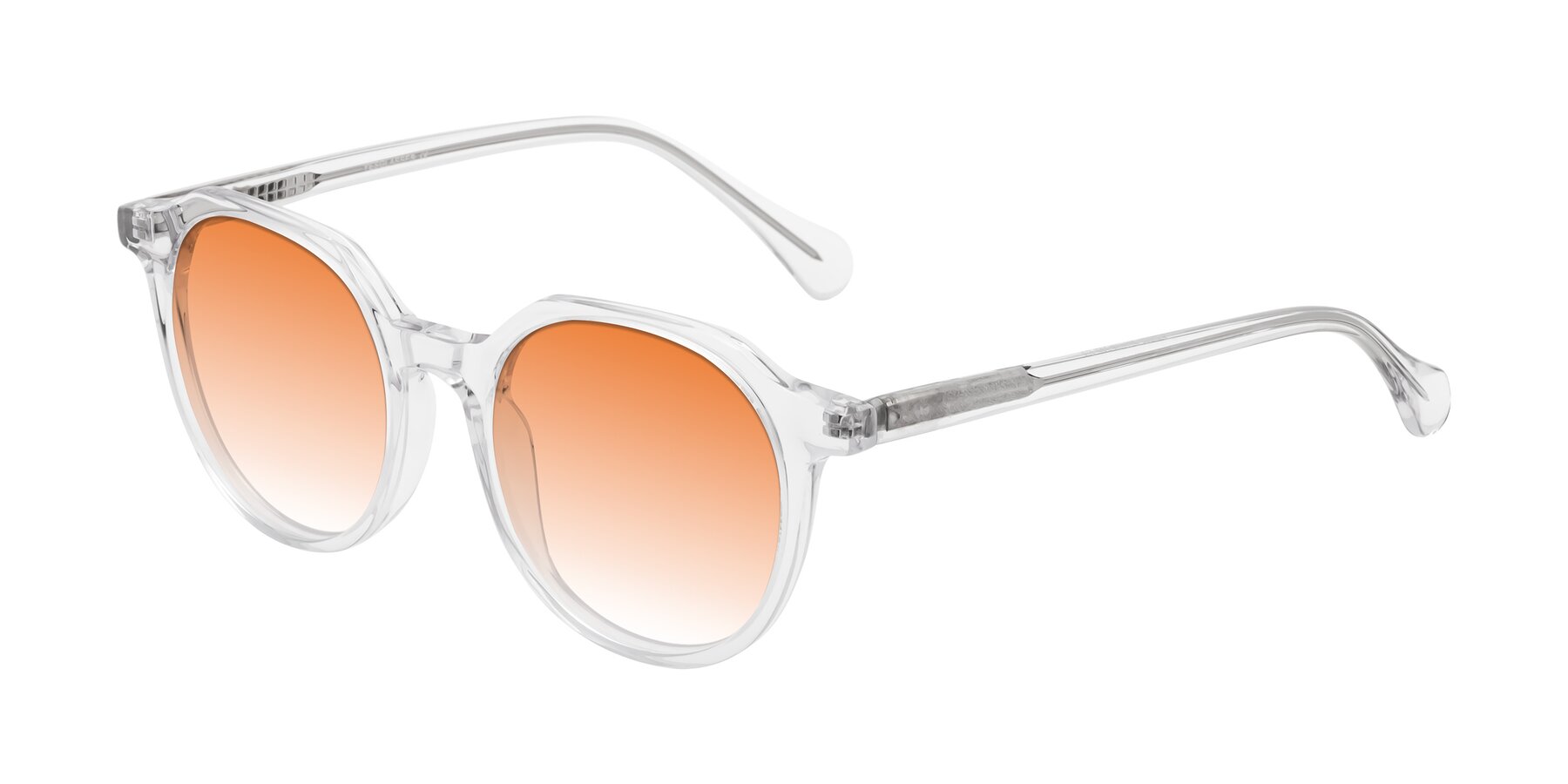 Angle of Payper in Clear with Orange Gradient Lenses