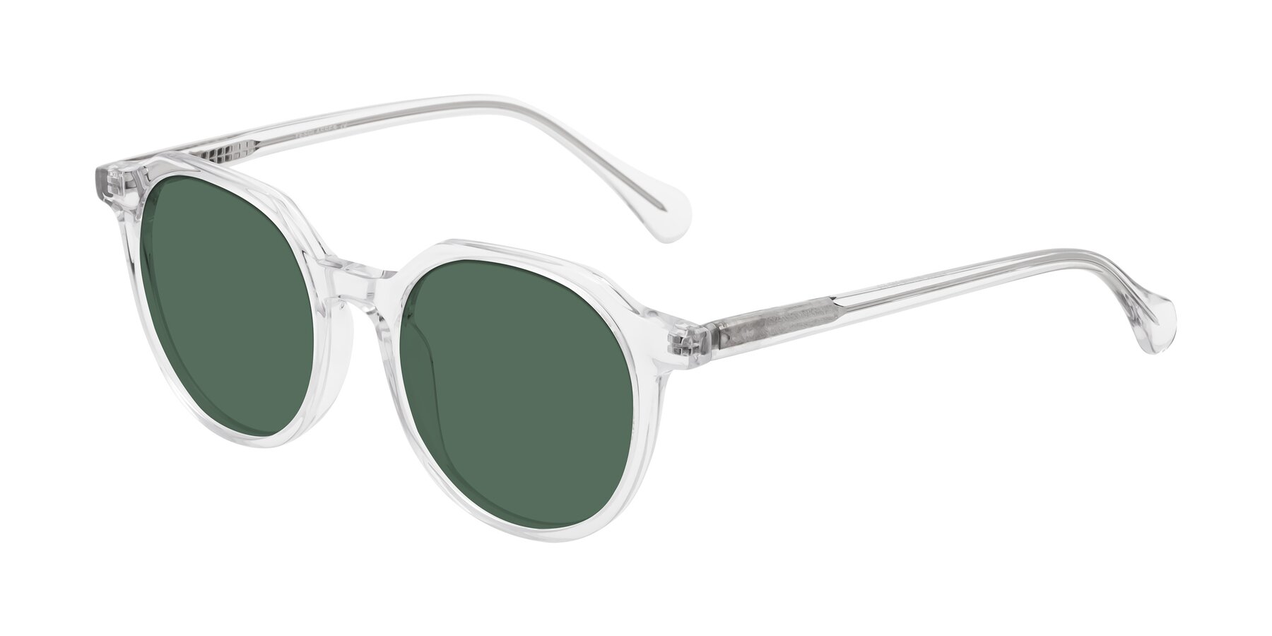 Angle of Payper in Clear with Green Polarized Lenses