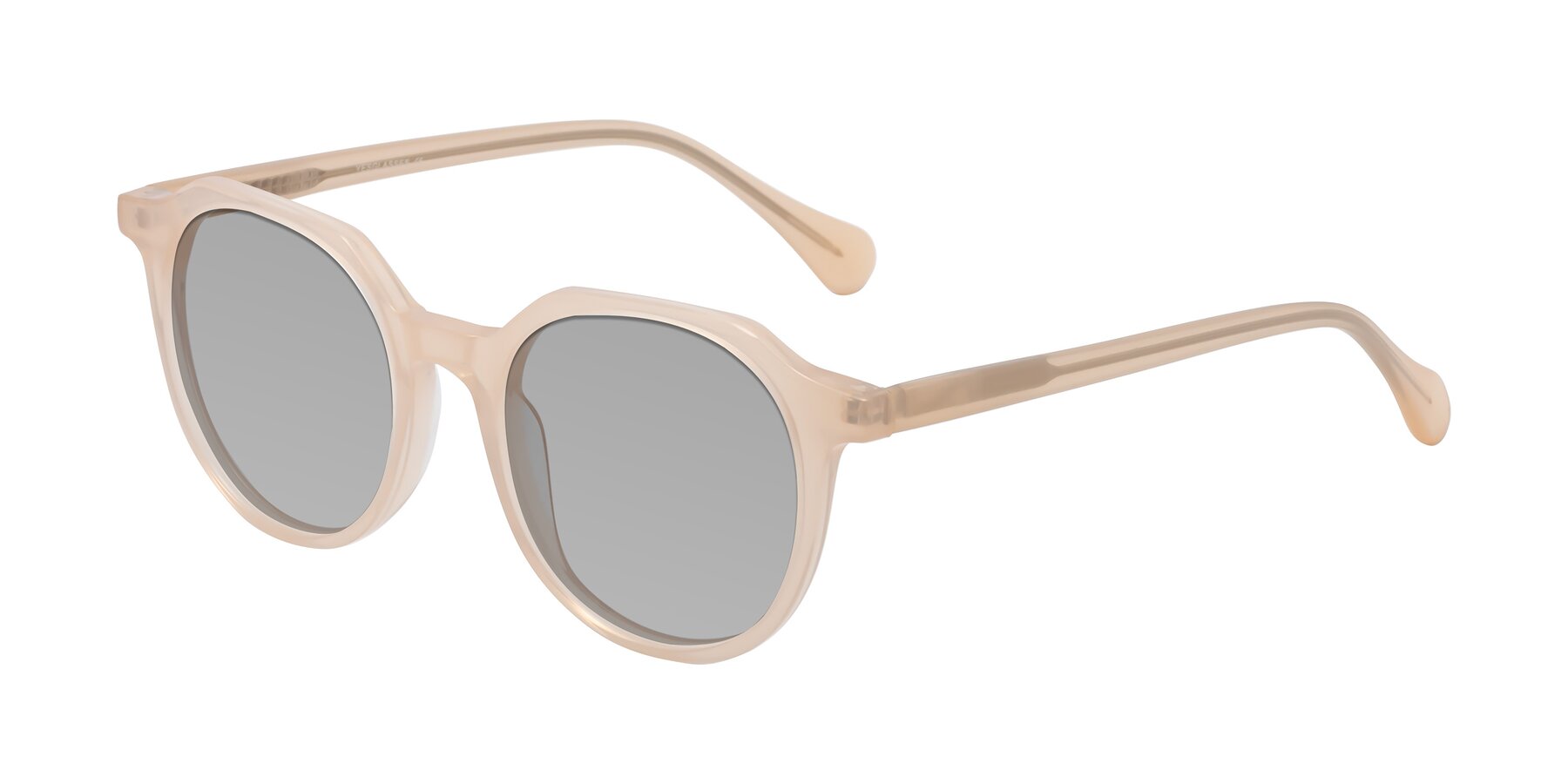 Angle of Payper in Pale Pink with Light Gray Tinted Lenses