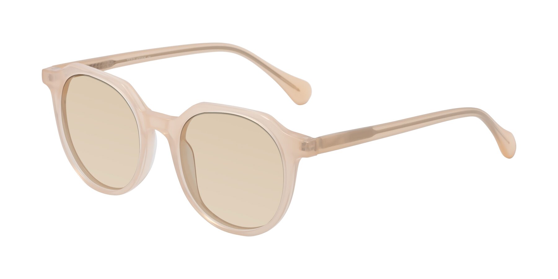 Angle of Payper in Pale Pink with Light Brown Tinted Lenses