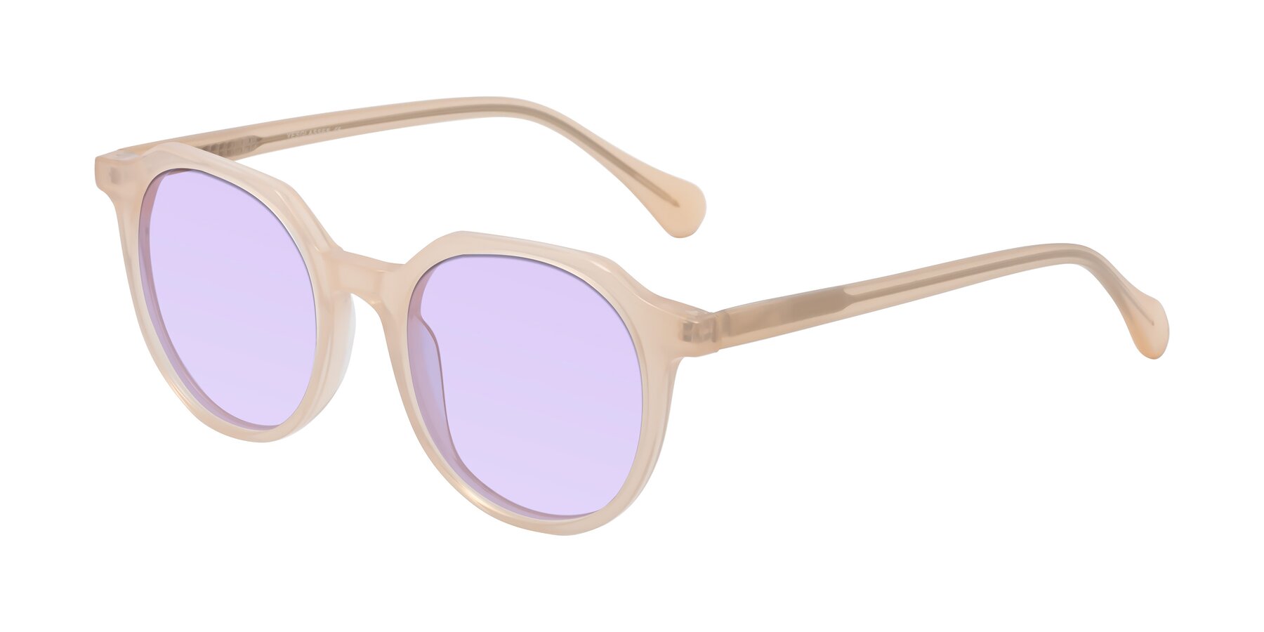 Angle of Payper in Pale Pink with Light Purple Tinted Lenses