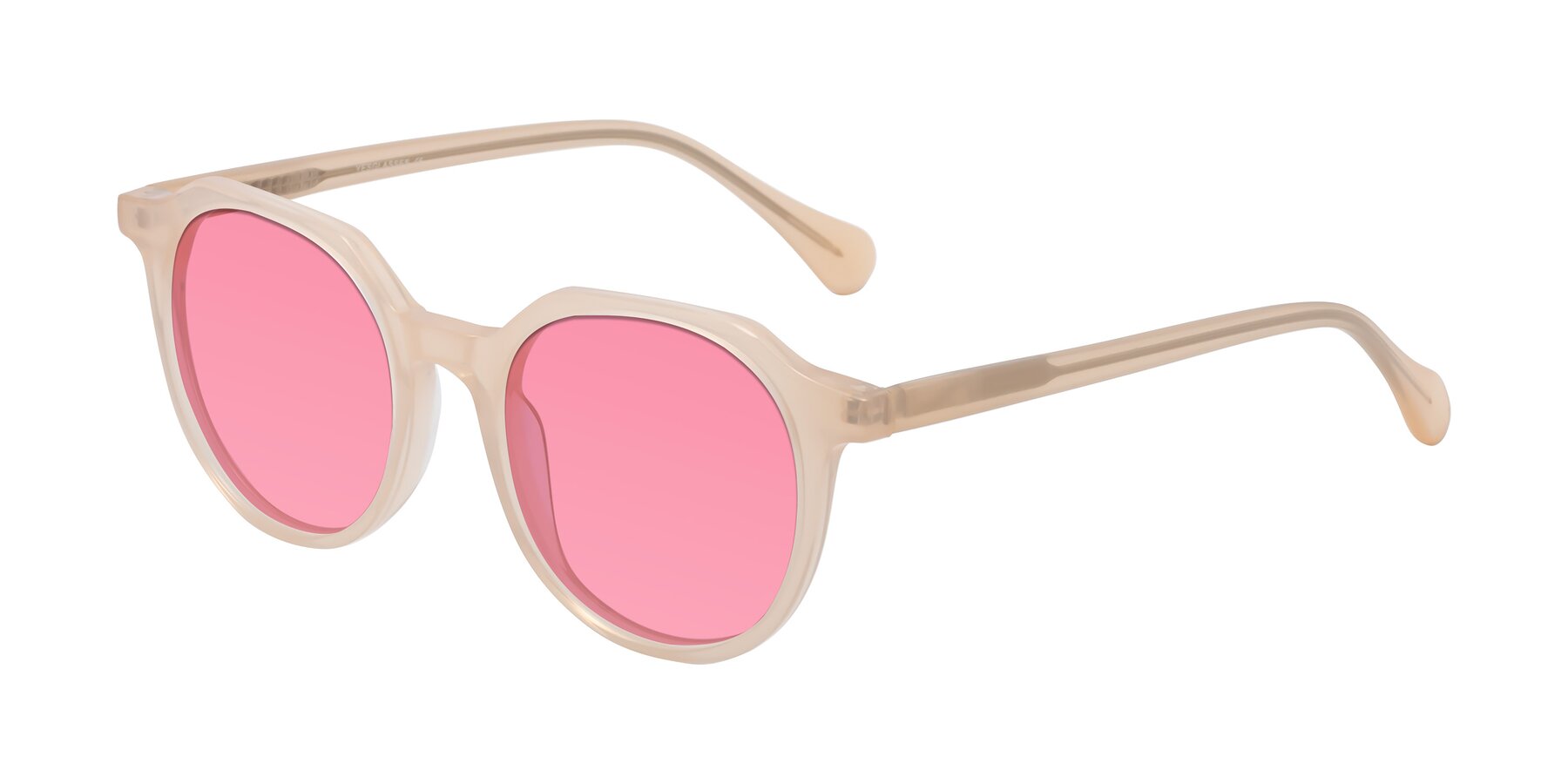 Angle of Payper in Pale Pink with Pink Tinted Lenses