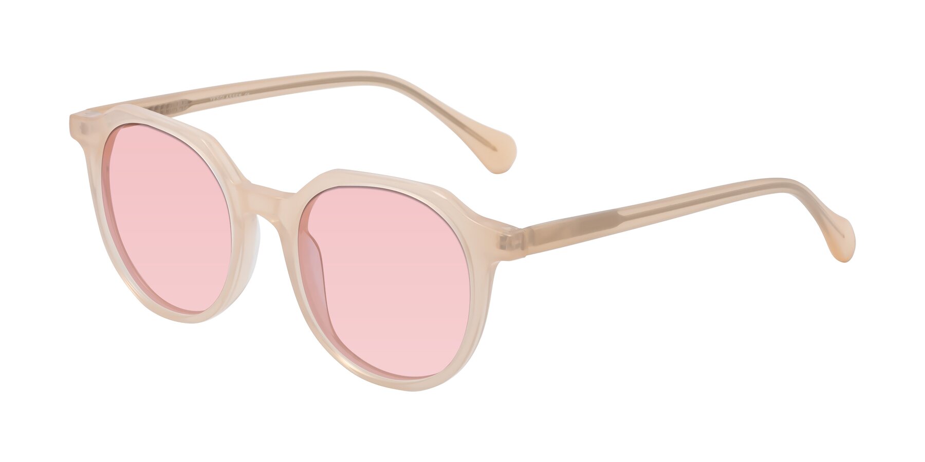 Angle of Payper in Pale Pink with Light Garnet Tinted Lenses