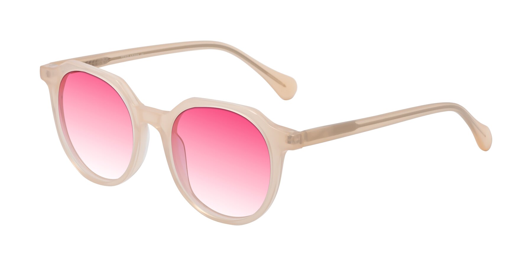 Angle of Payper in Pale Pink with Pink Gradient Lenses