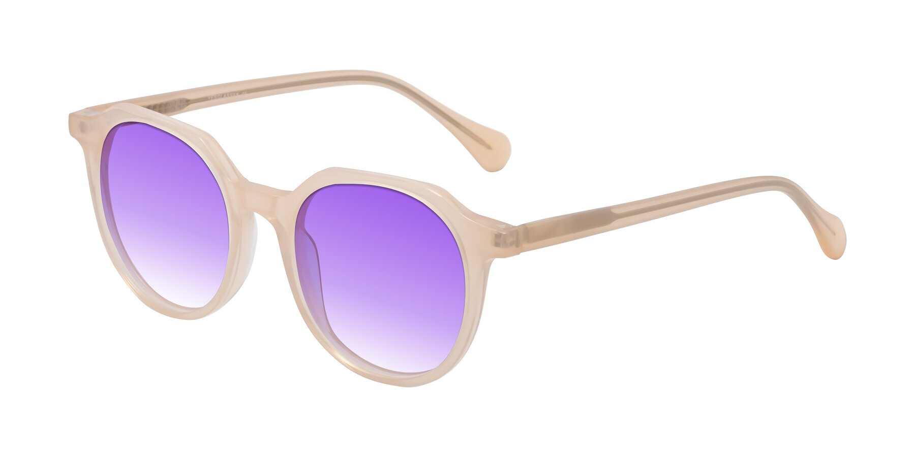 Angle of Payper in Pale Pink with Purple Gradient Lenses