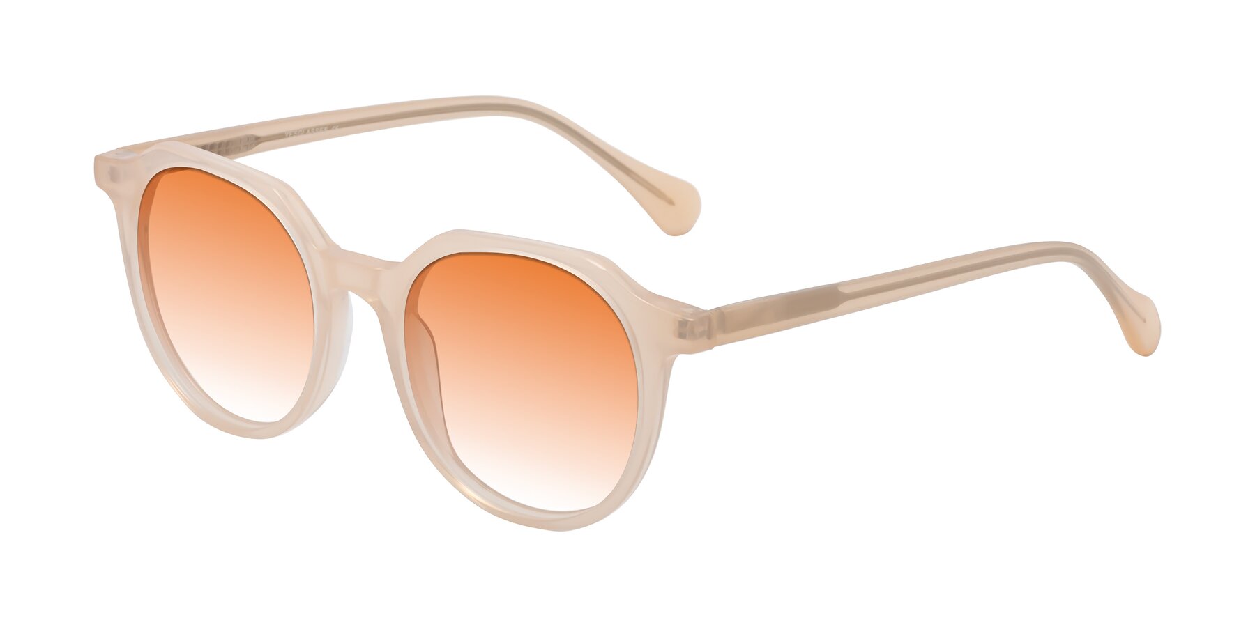 Angle of Payper in Pale Pink with Orange Gradient Lenses