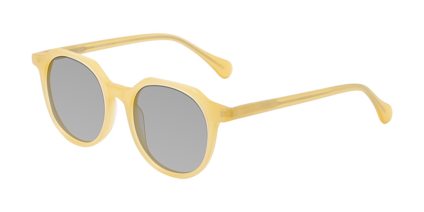 Angle of Payper in Frosty Yellow with Light Gray Tinted Lenses