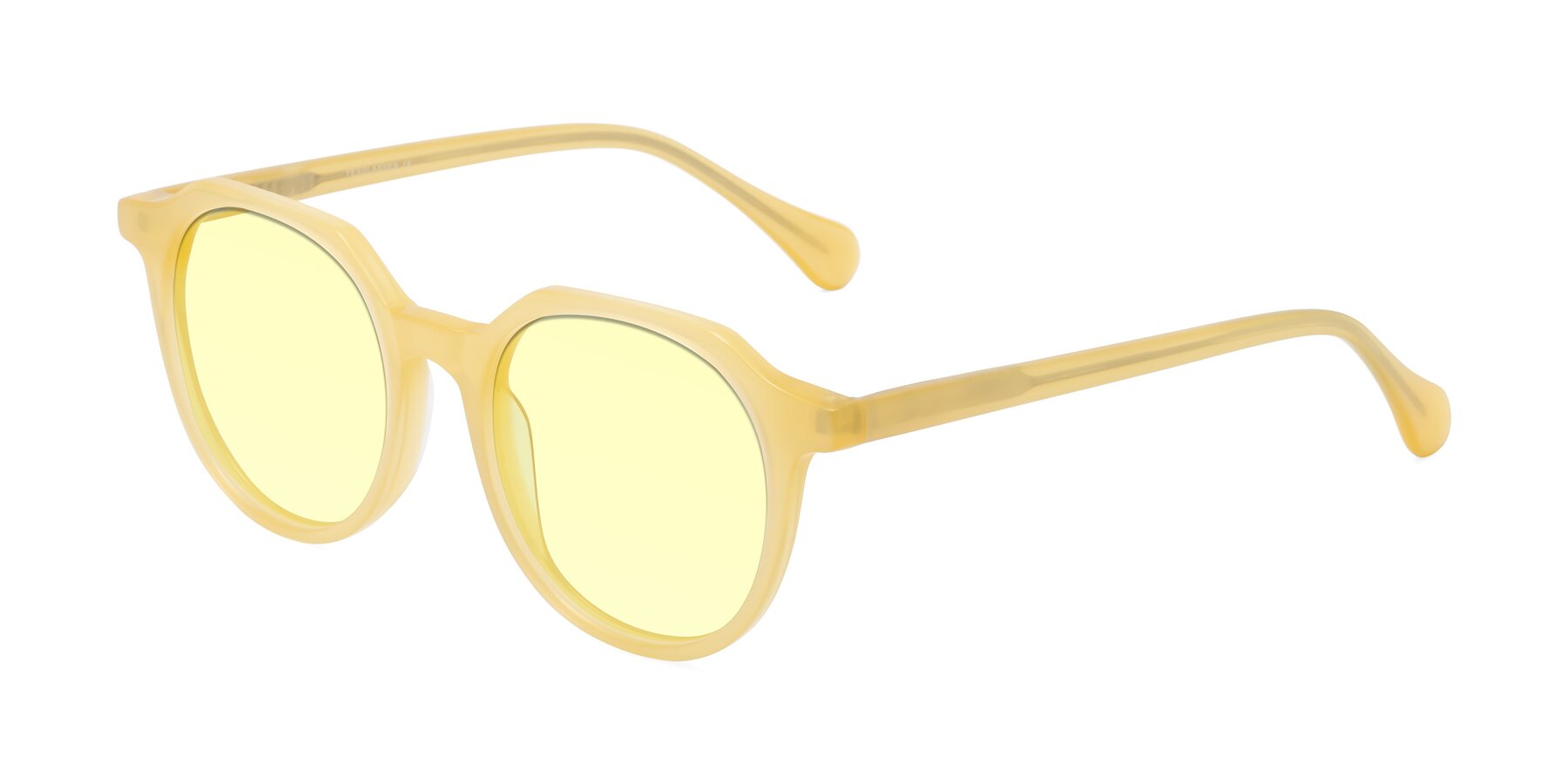 Angle of Payper in Frosty Yellow with Light Yellow Tinted Lenses