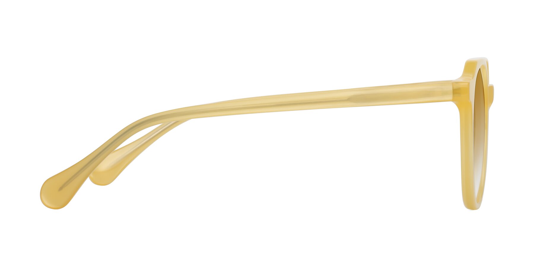 Side of Payper in Frosty Yellow with Champagne Gradient Lenses