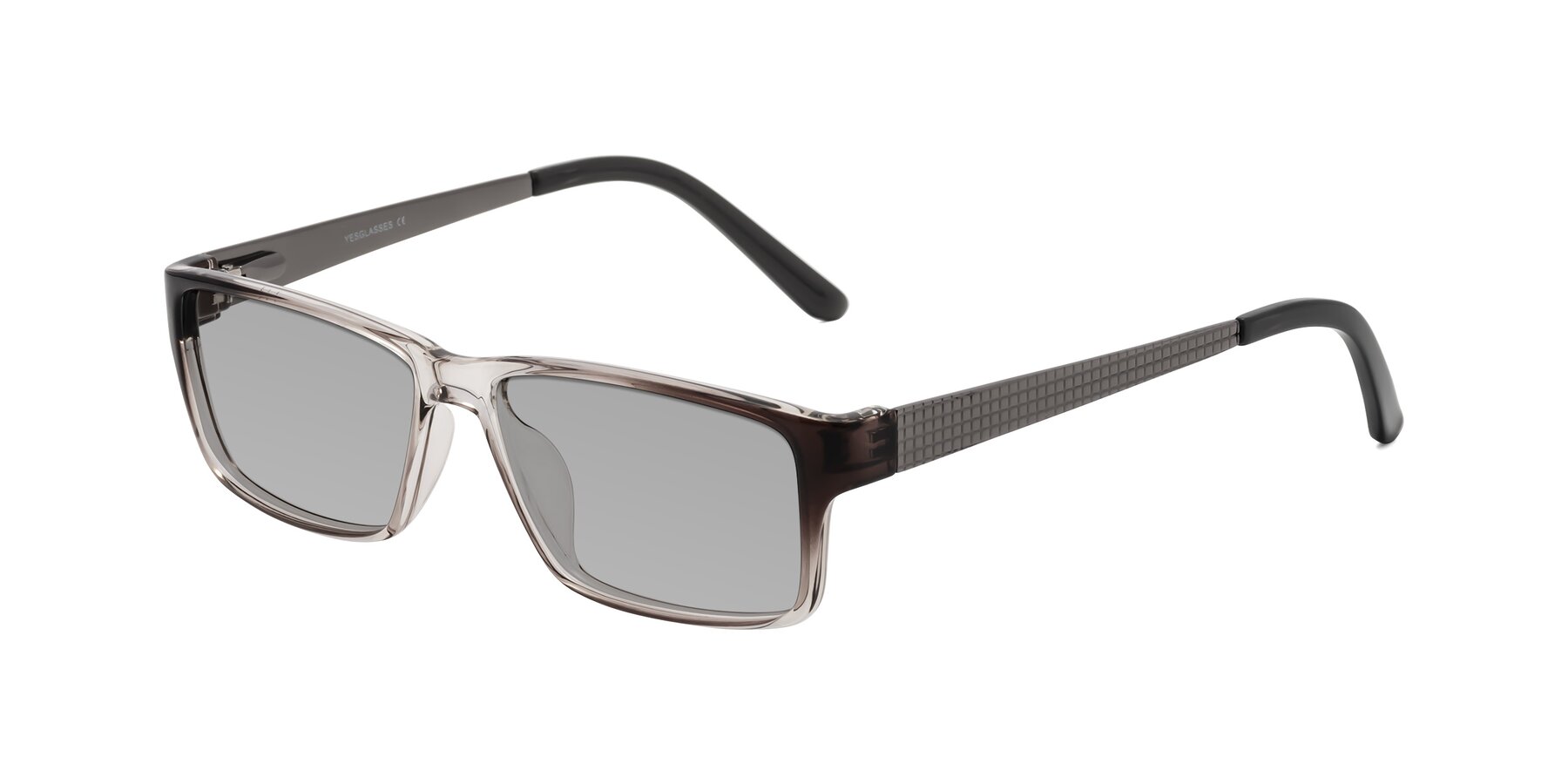 Angle of Natural in Gradient Gray with Light Gray Tinted Lenses