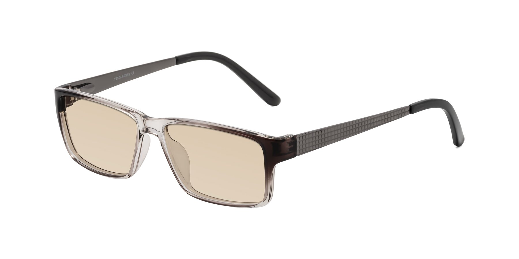 Angle of Natural in Gradient Gray with Light Brown Tinted Lenses