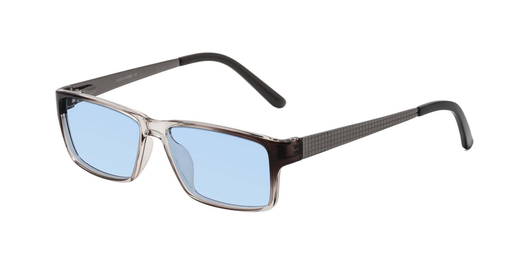 Angle of Natural in Gradient Gray with Light Blue Tinted Lenses