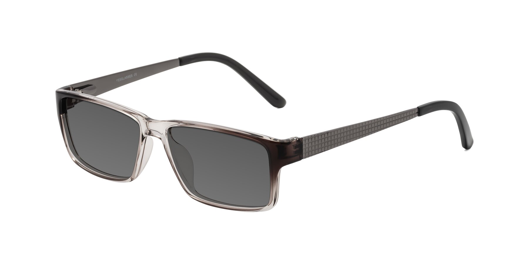 Angle of Natural in Gradient Gray with Medium Gray Tinted Lenses