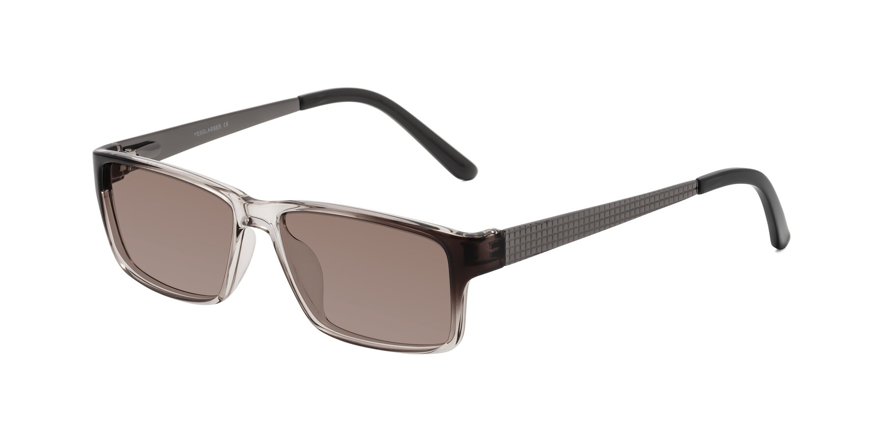 Angle of Natural in Gradient Gray with Medium Brown Tinted Lenses