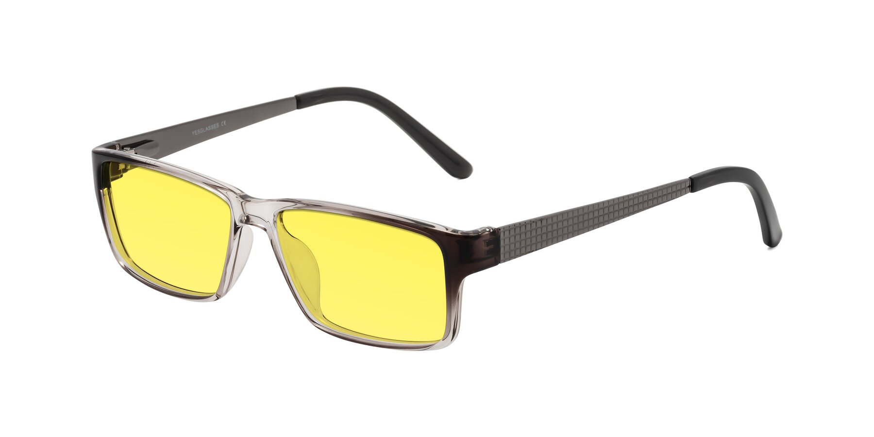 Angle of Natural in Gradient Gray with Medium Yellow Tinted Lenses