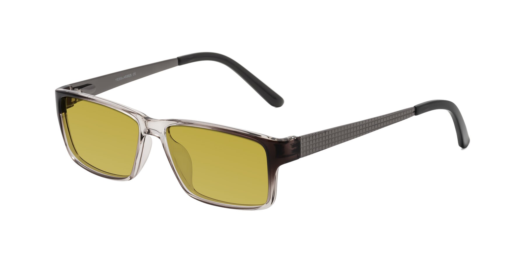 Angle of Natural in Gradient Gray with Champagne Tinted Lenses