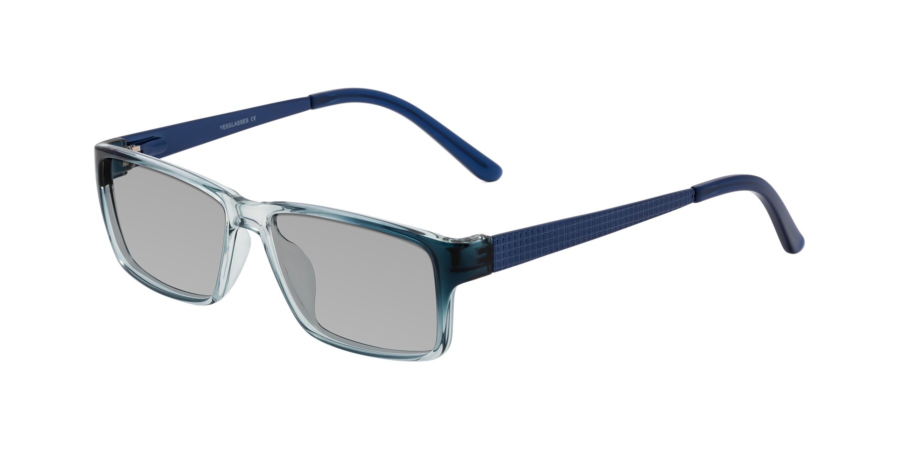 Angle of Natural in Gradient Blue with Light Gray Tinted Lenses