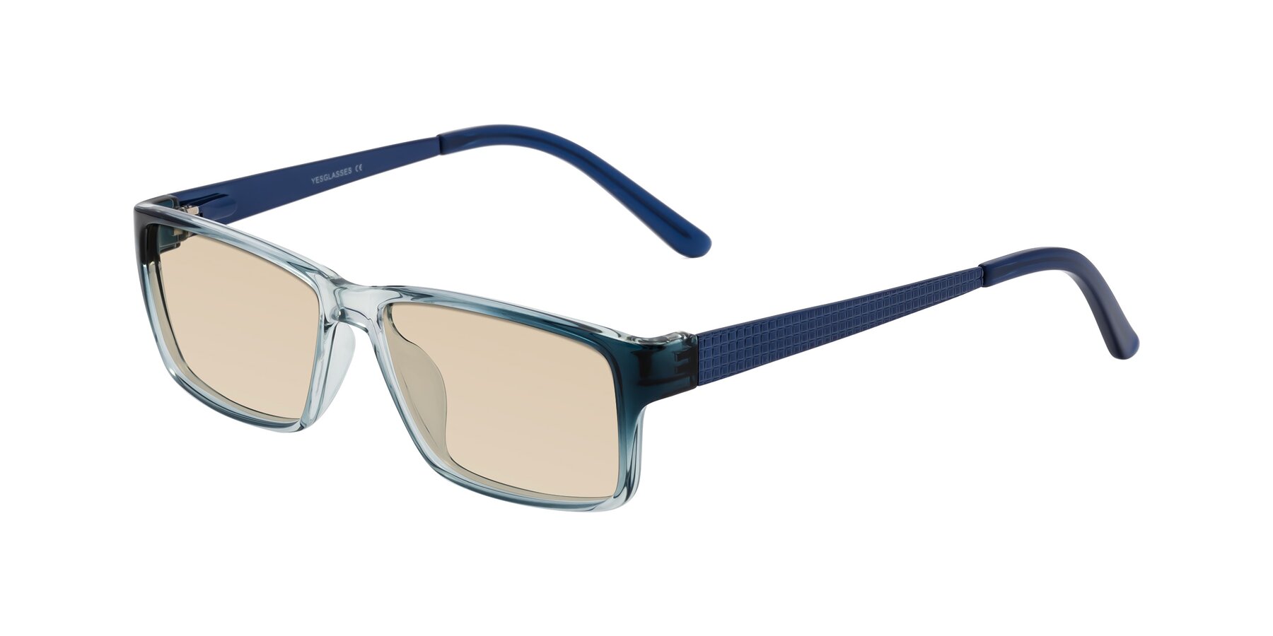 Angle of Natural in Gradient Blue with Light Brown Tinted Lenses