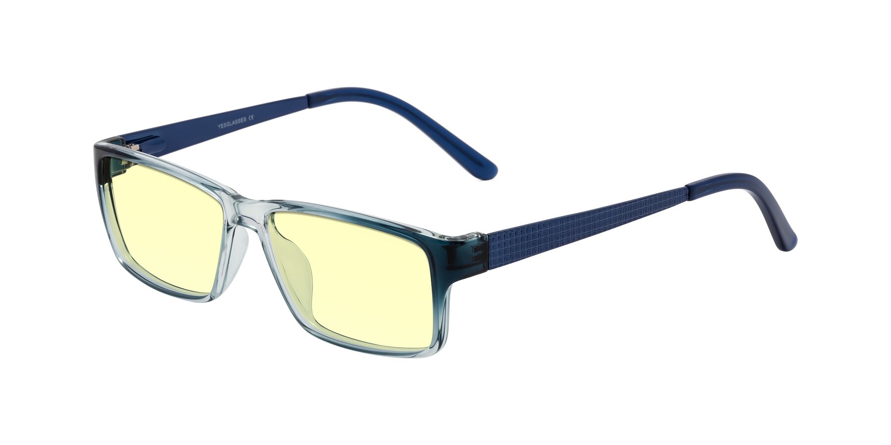 Angle of Natural in Gradient Blue with Light Yellow Tinted Lenses