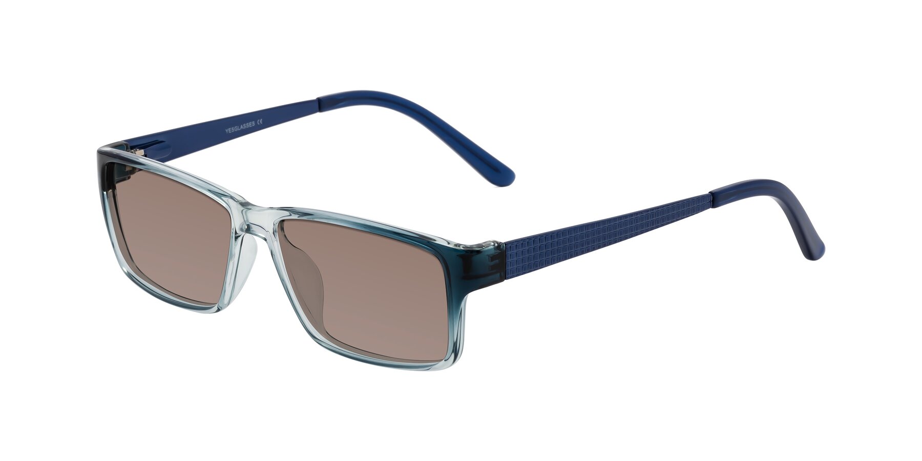 Angle of Natural in Gradient Blue with Medium Brown Tinted Lenses