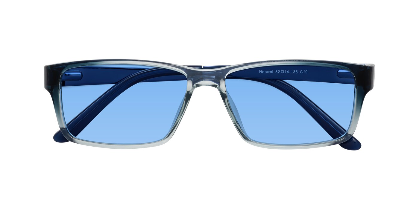 Natural - Gradient Blue Tinted Sunglasses