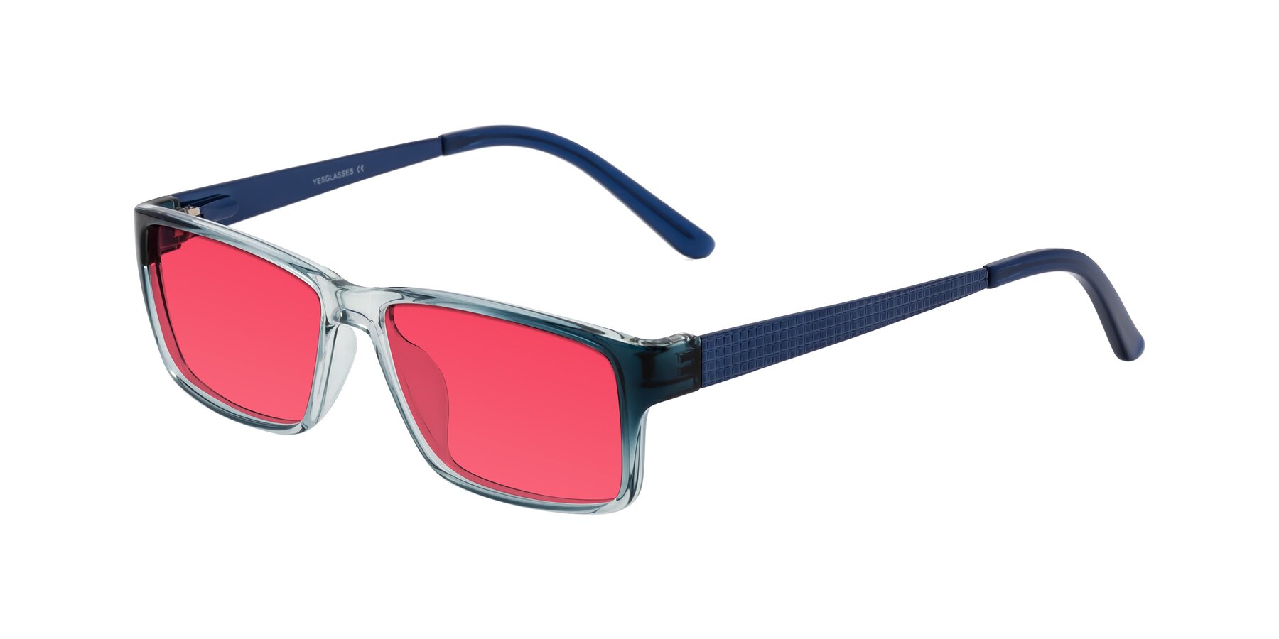 Angle of Natural in Gradient Blue with Red Tinted Lenses