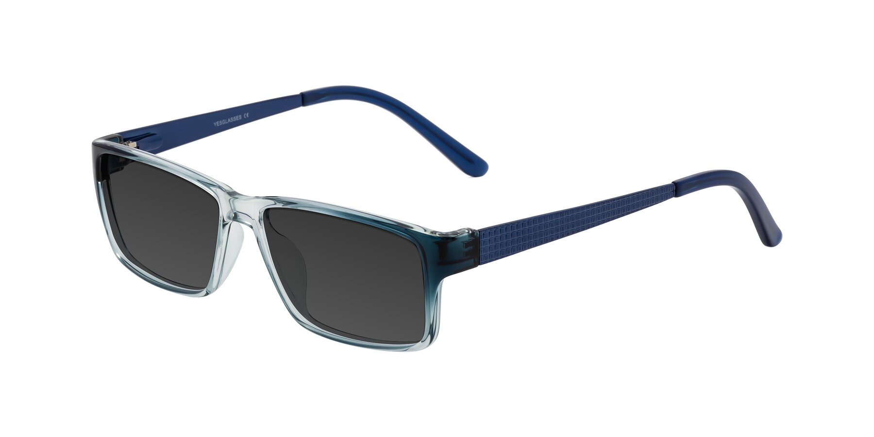 Angle of Natural in Gradient Blue with Gray Tinted Lenses