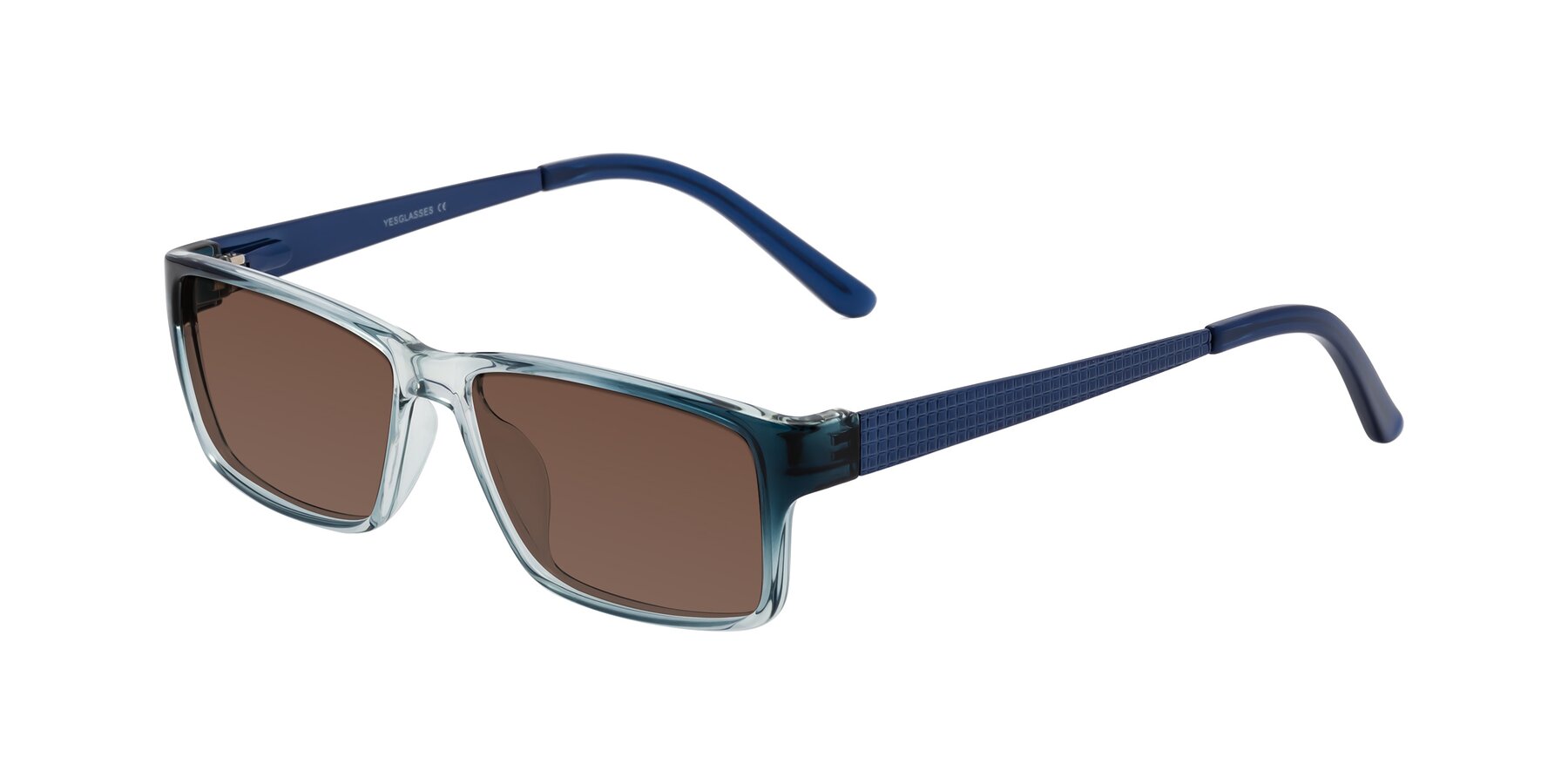 Angle of Natural in Gradient Blue with Brown Tinted Lenses