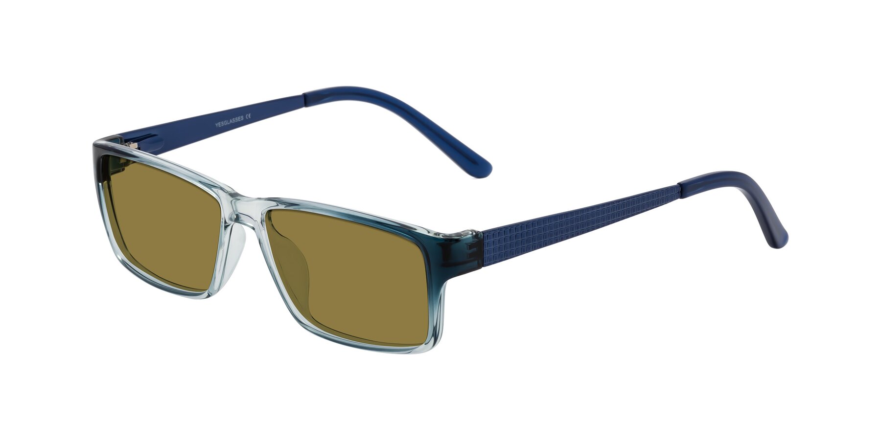 Angle of Natural in Gradient Blue with Brown Polarized Lenses