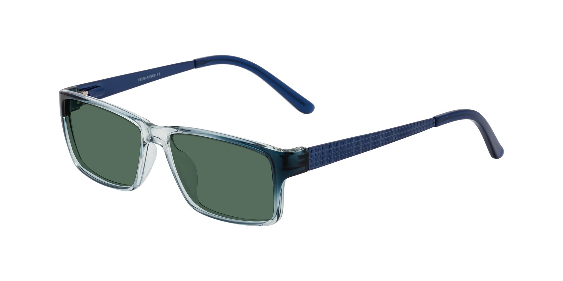 Angle of Natural in Gradient Blue with Green Polarized Lenses