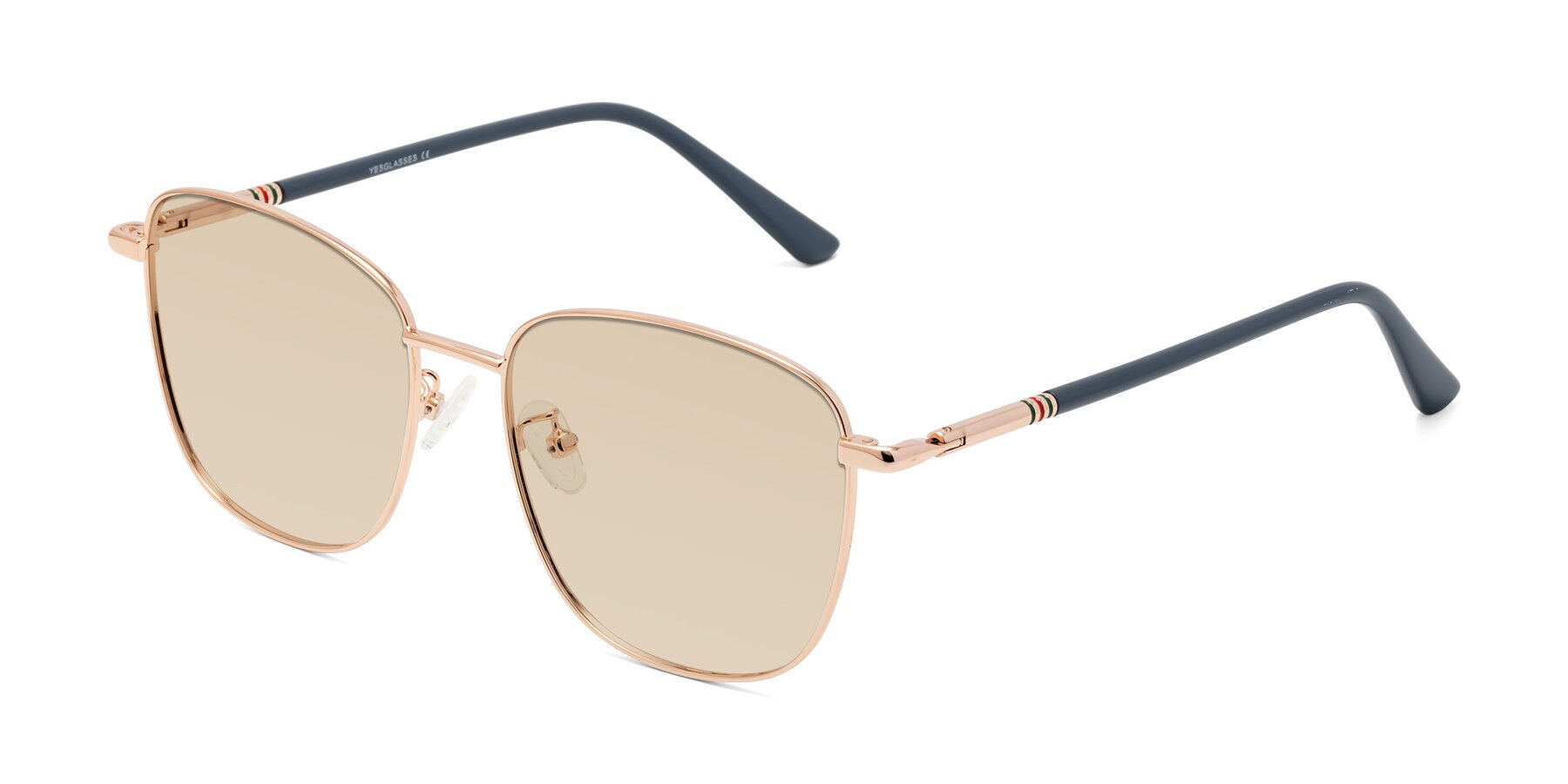 Angle of Love in Gold with Light Brown Tinted Lenses