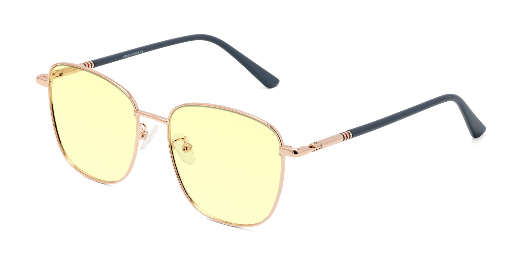 Angle of Love in Gold with Light Yellow Tinted Lenses