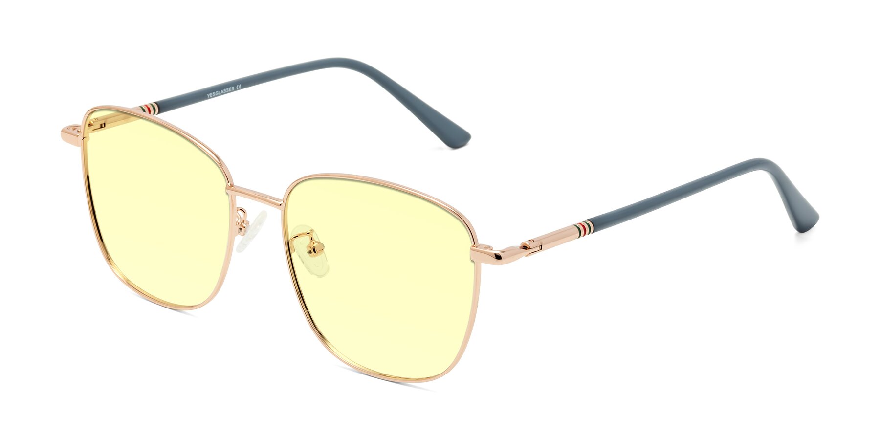 Angle of Love in Gold with Light Yellow Tinted Lenses