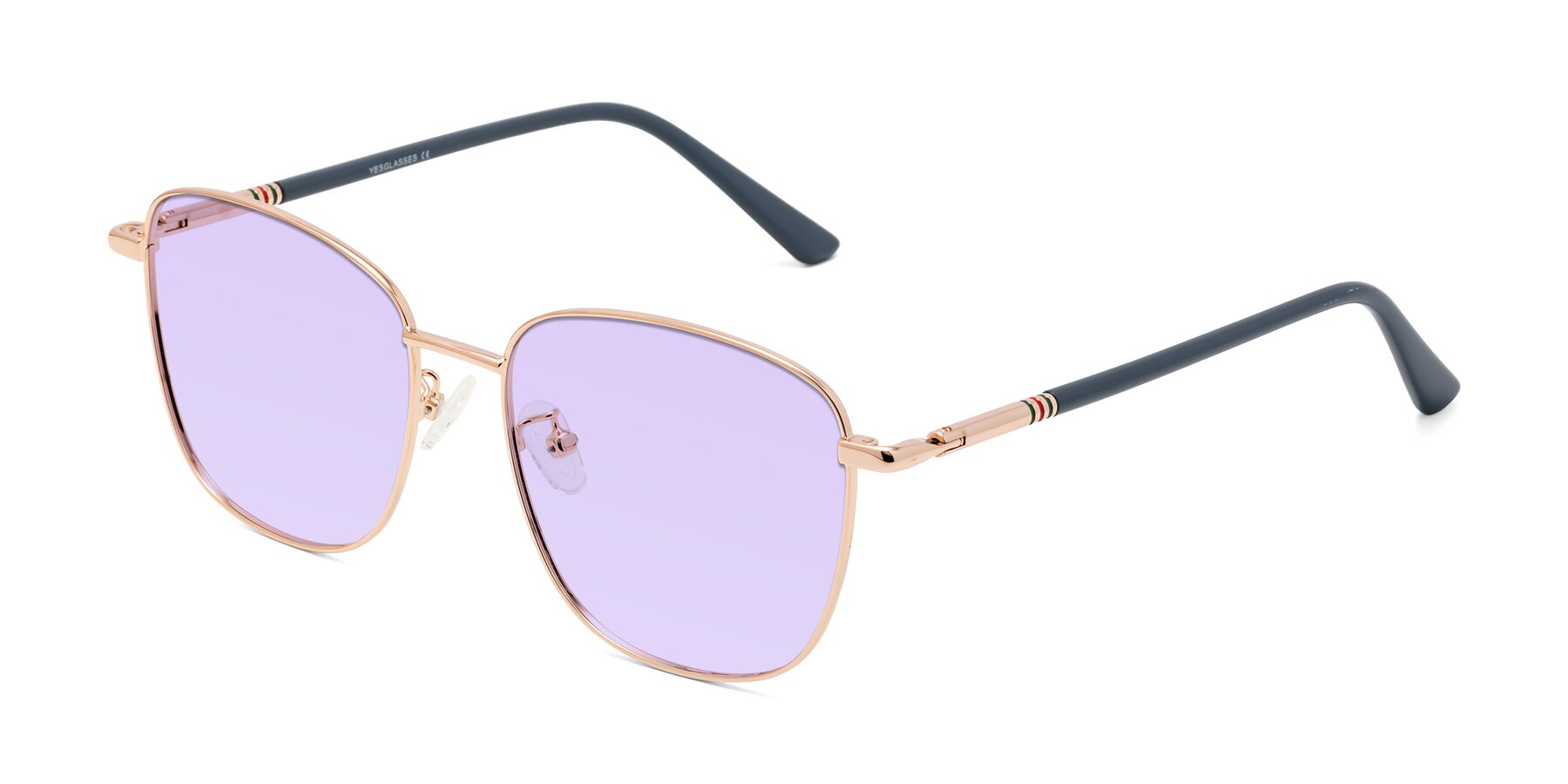 Angle of Love in Gold with Light Purple Tinted Lenses