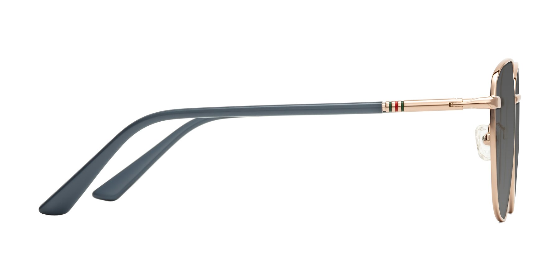 Side of Love in Gold with Medium Gray Tinted Lenses