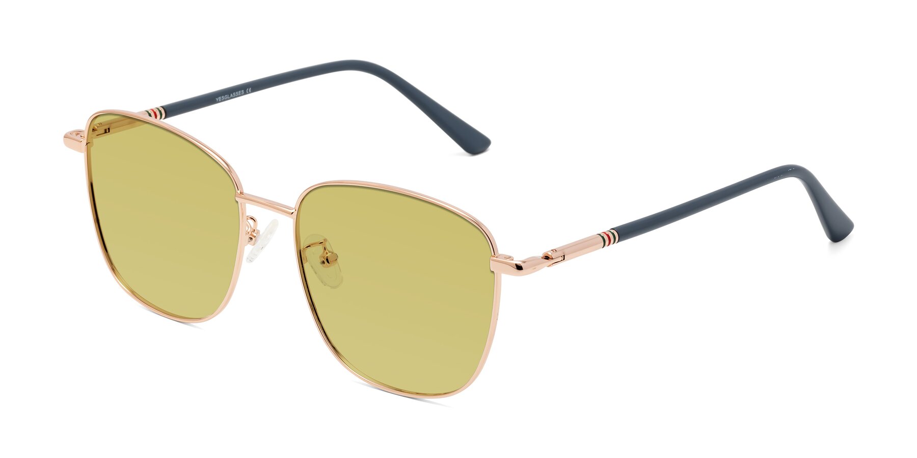 Angle of Love in Gold with Medium Champagne Tinted Lenses