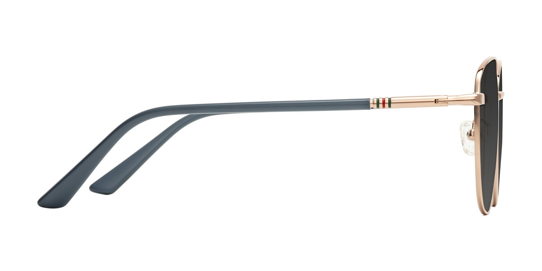 Side of Love in Gold with Gray Tinted Lenses