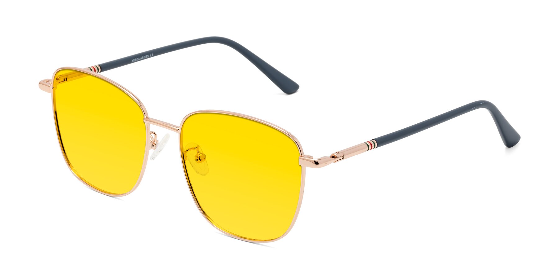 Angle of Love in Gold with Yellow Tinted Lenses