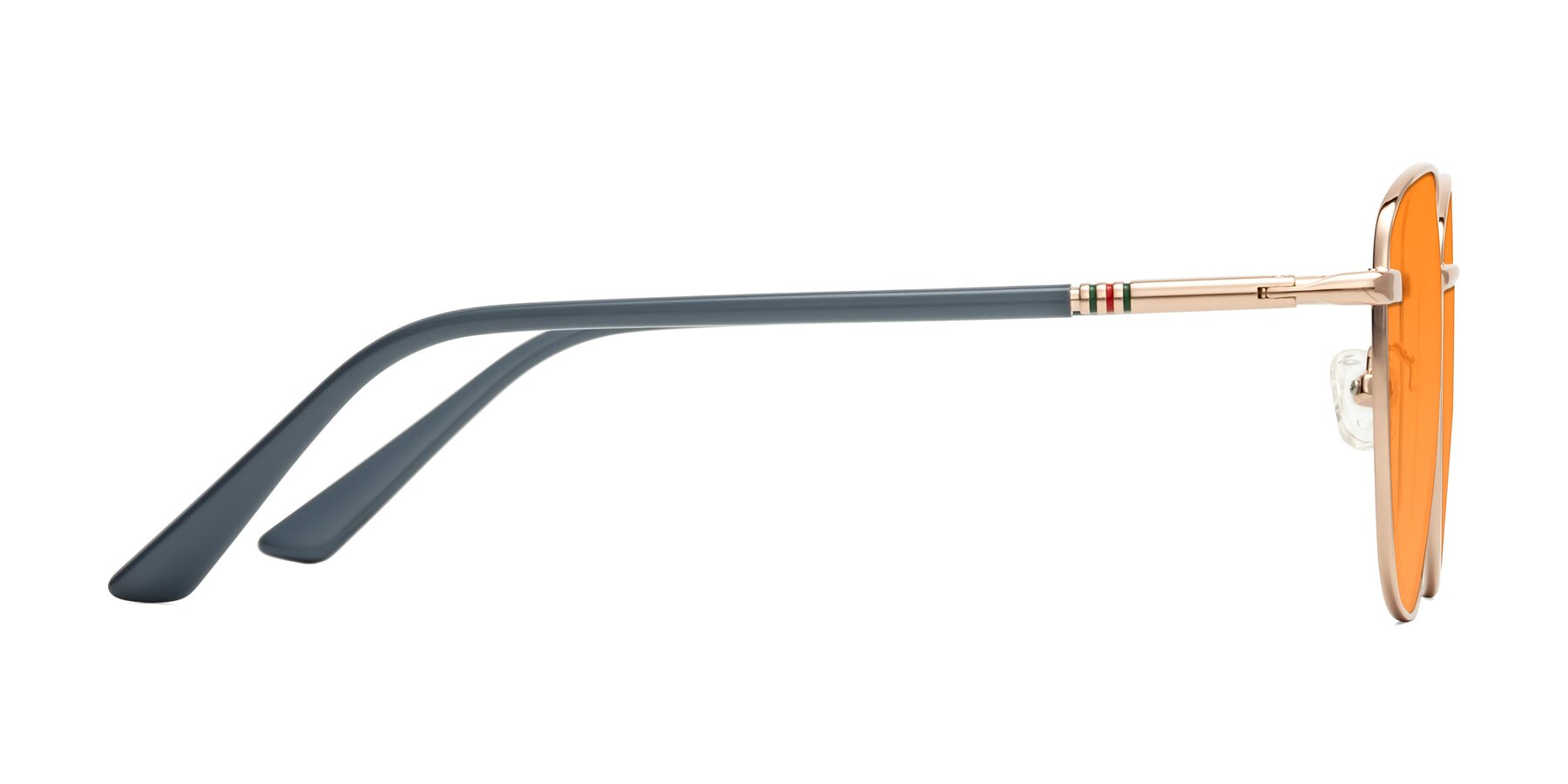 Side of Love in Gold with Orange Tinted Lenses