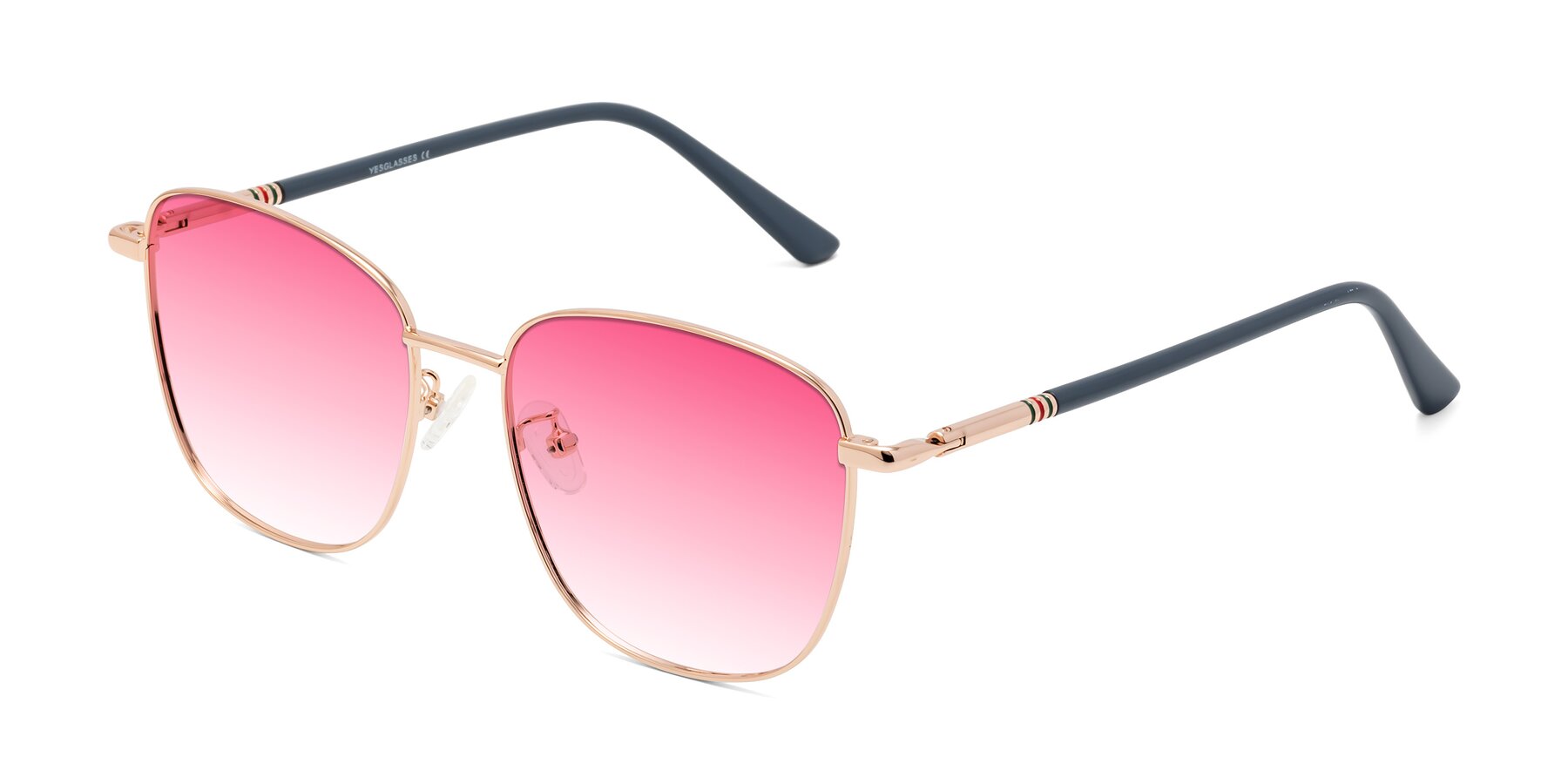 Angle of Love in Gold with Pink Gradient Lenses