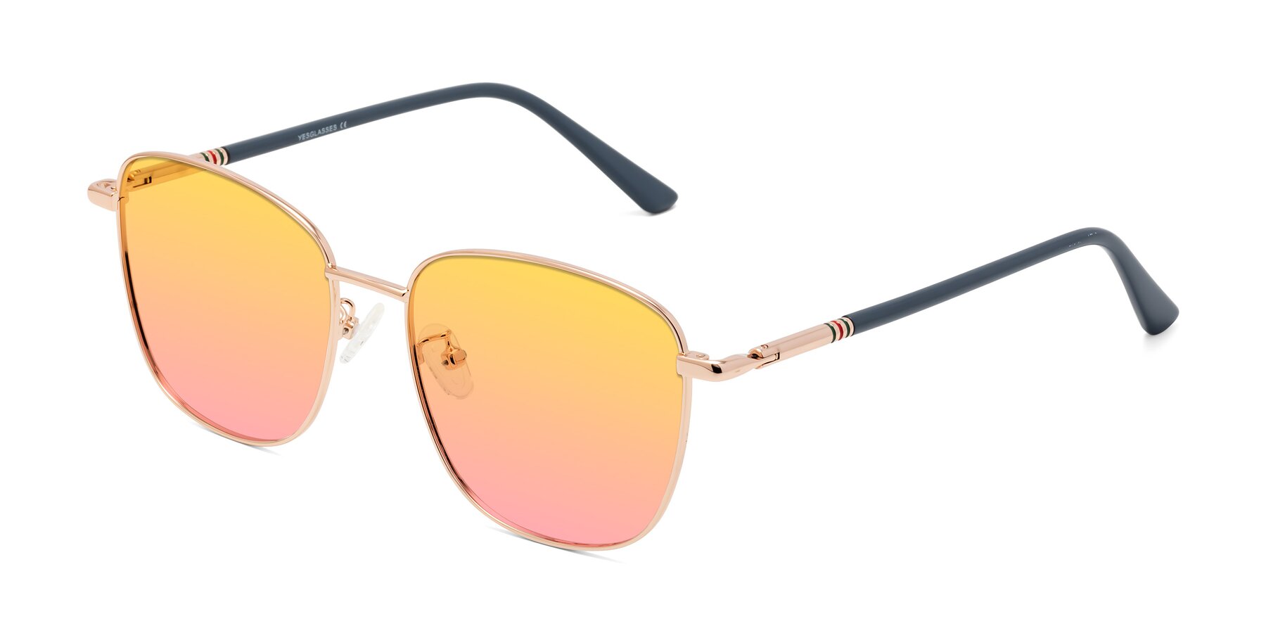 Angle of Love in Gold with Yellow / Pink Gradient Lenses