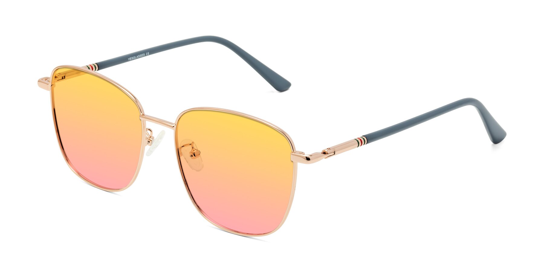 Angle of Love in Gold with Yellow / Pink Gradient Lenses