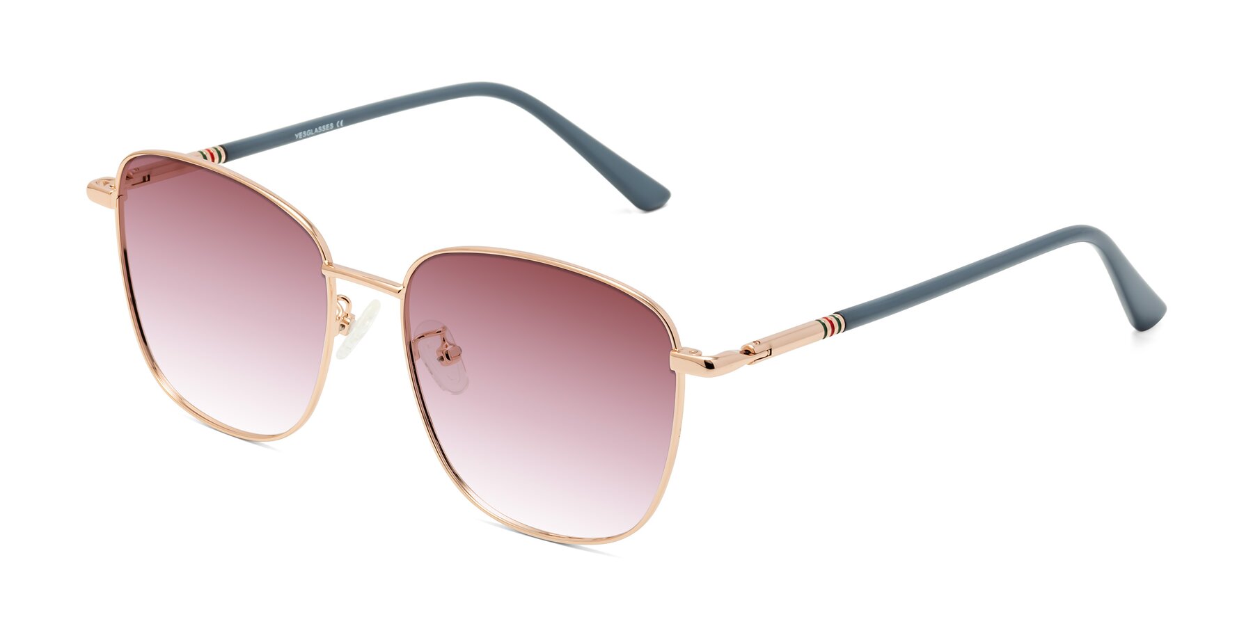 Angle of Love in Gold with Garnet Gradient Lenses