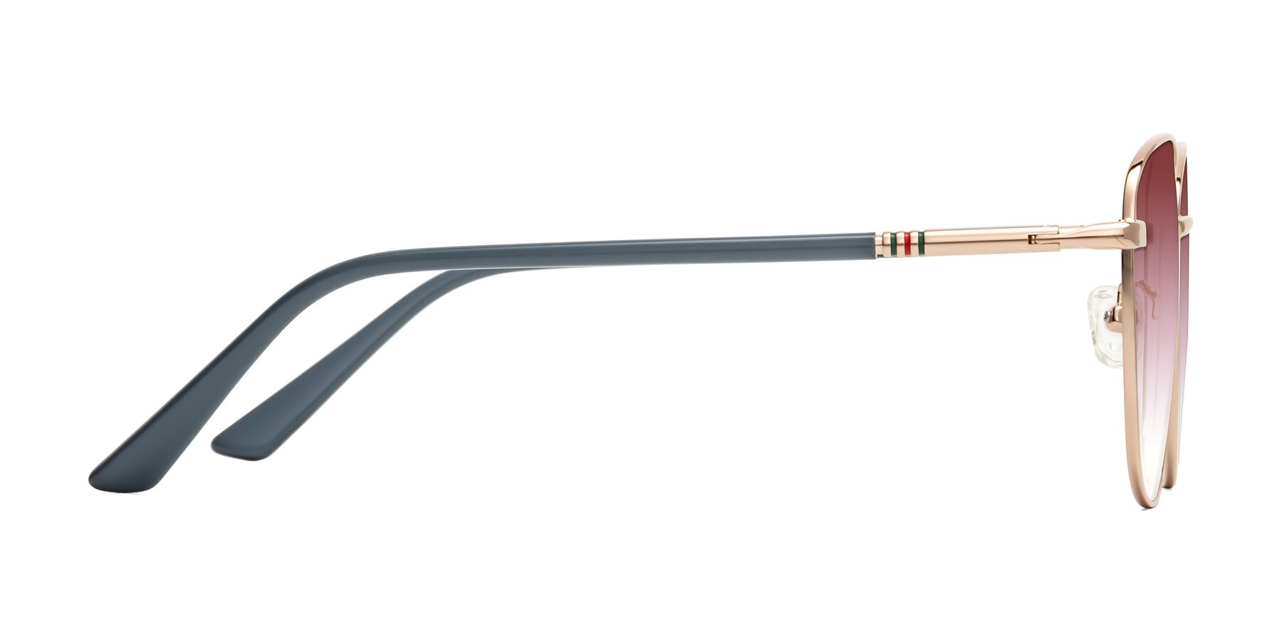 Side of Love in Gold with Garnet Gradient Lenses