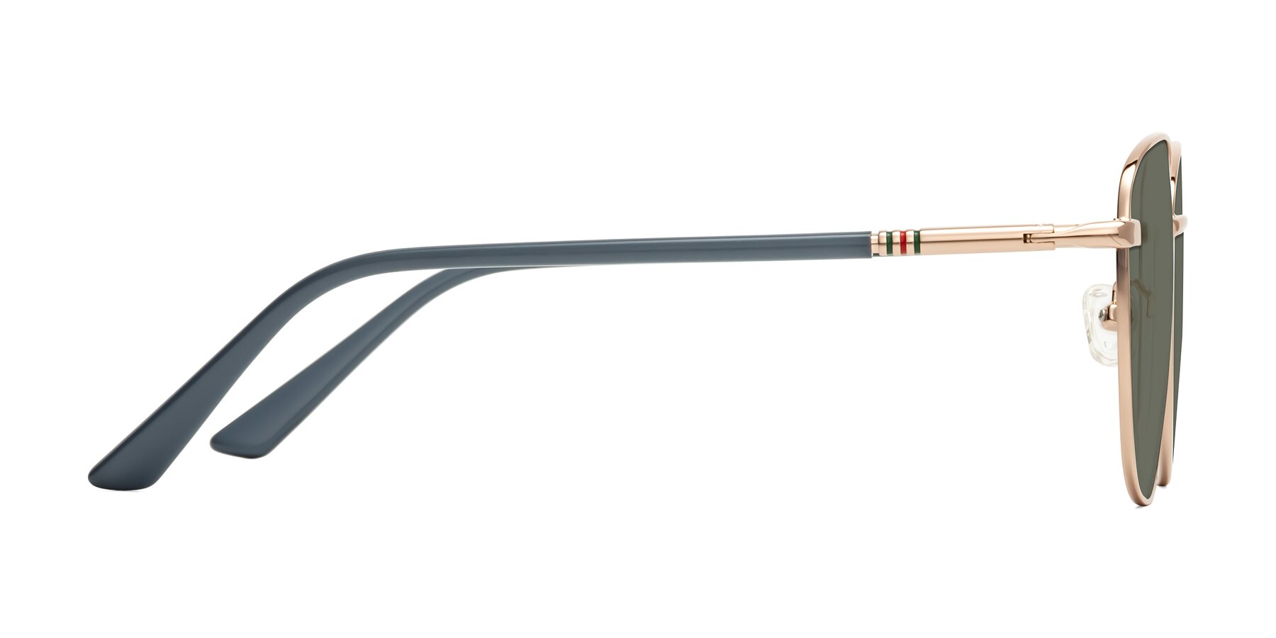 Side of Love in Gold with Gray Polarized Lenses